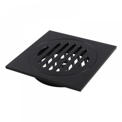 100x100mm Square Black Brass Floor Waste Shower Grate Drain Outlet 80mm 100x100mm Square Black Brass Floor Waste Shower Grate Drain Outlet 80mm